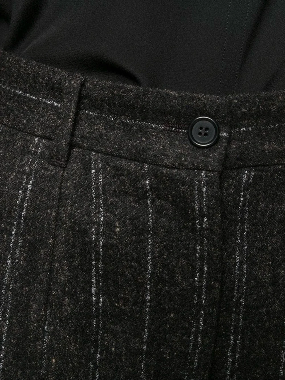Dolce & Gabbana Black Pinstripe Woman's Dress Pants - Picture 6 of 8